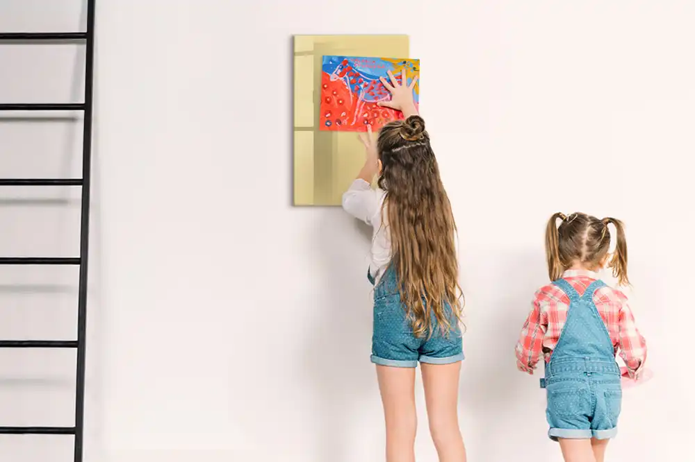 Tableau magnétique décoratif couleur crème