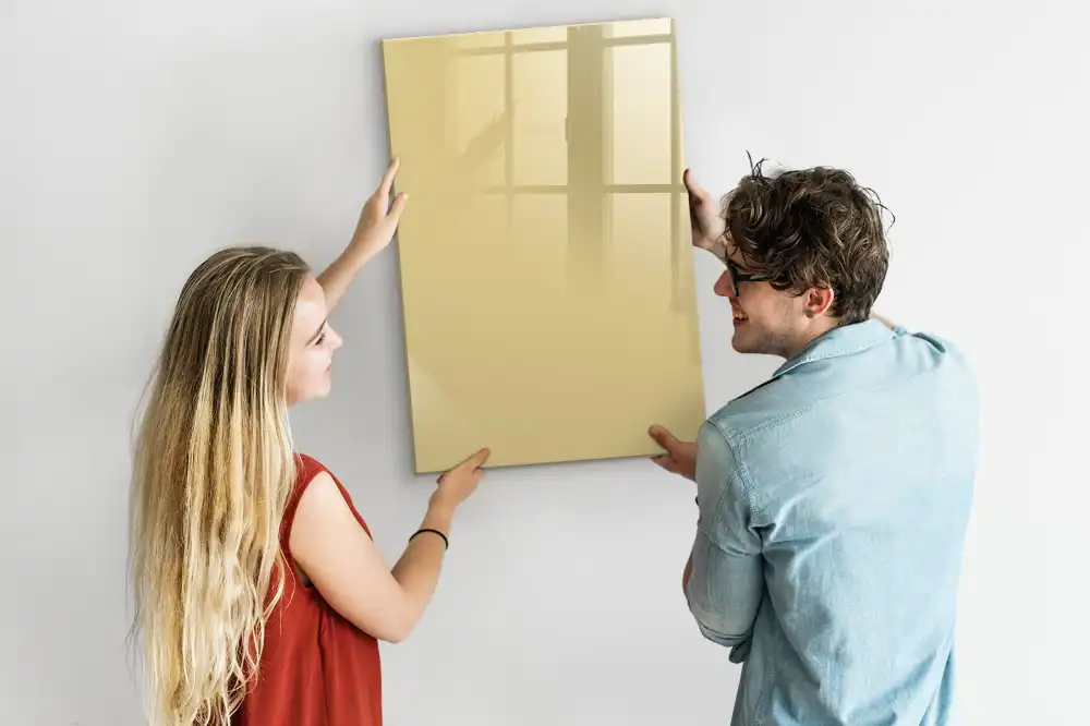Tableau magnétique décoratif couleur crème