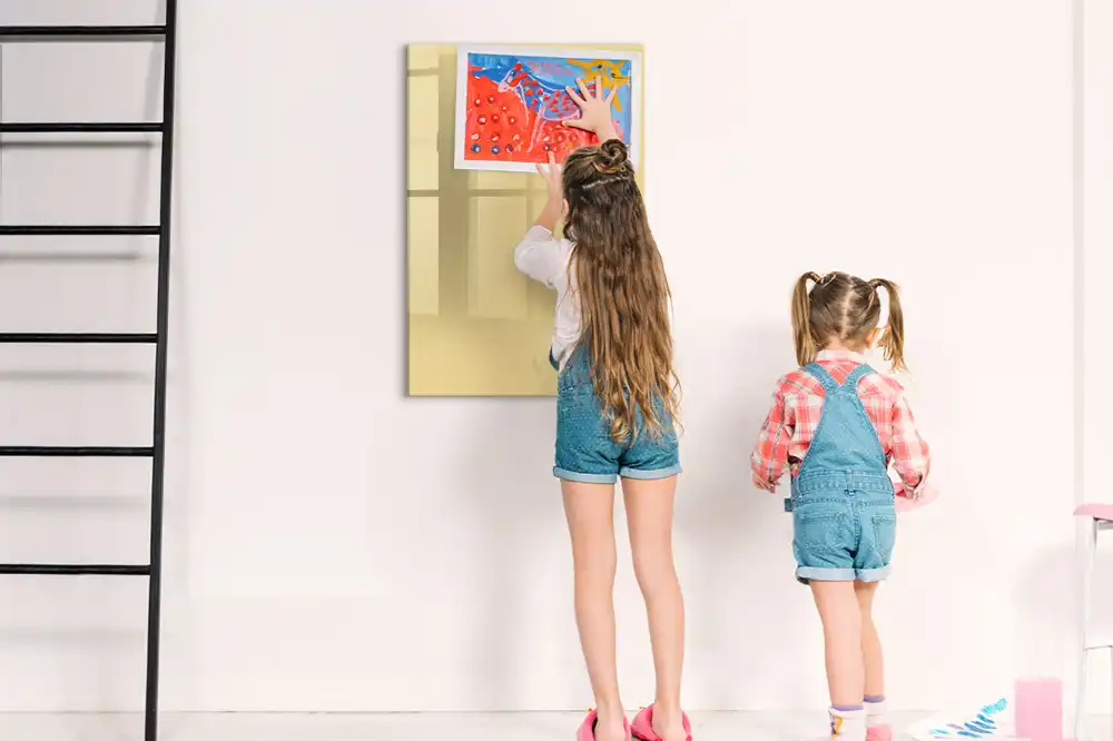 Tableau magnétique décoratif couleur crème
