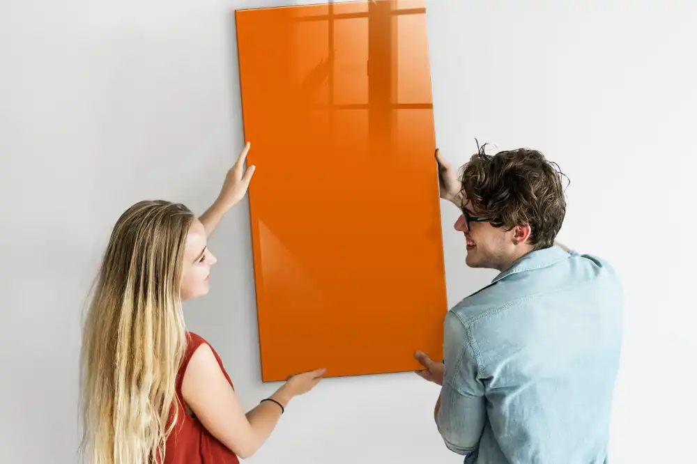 Tableau aimanté orange