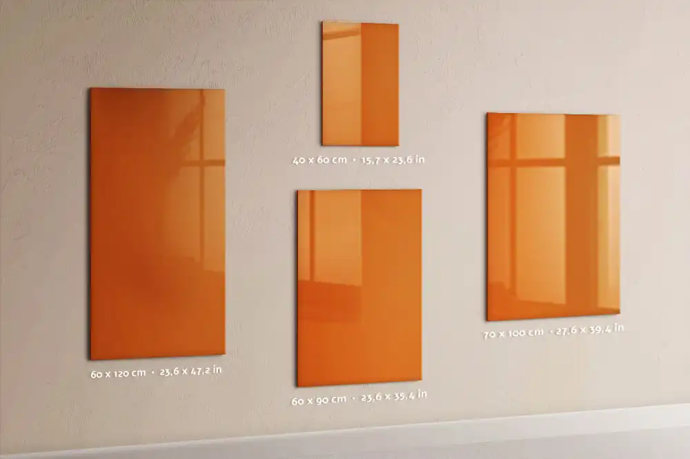 Tableau aimanté orange