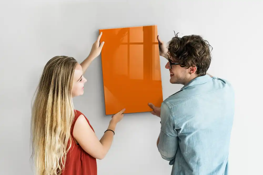 Tableau aimanté orange