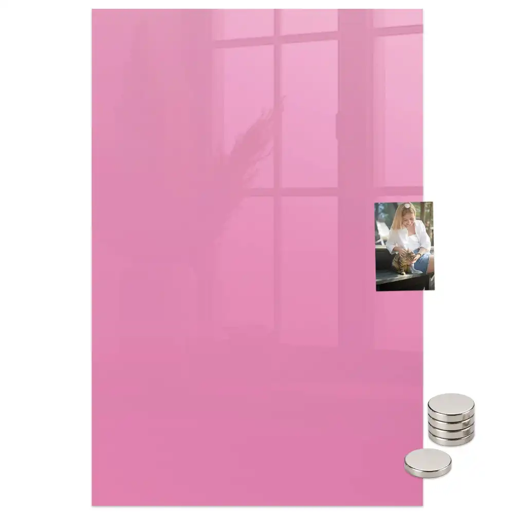 Tableau magnétique mural rose