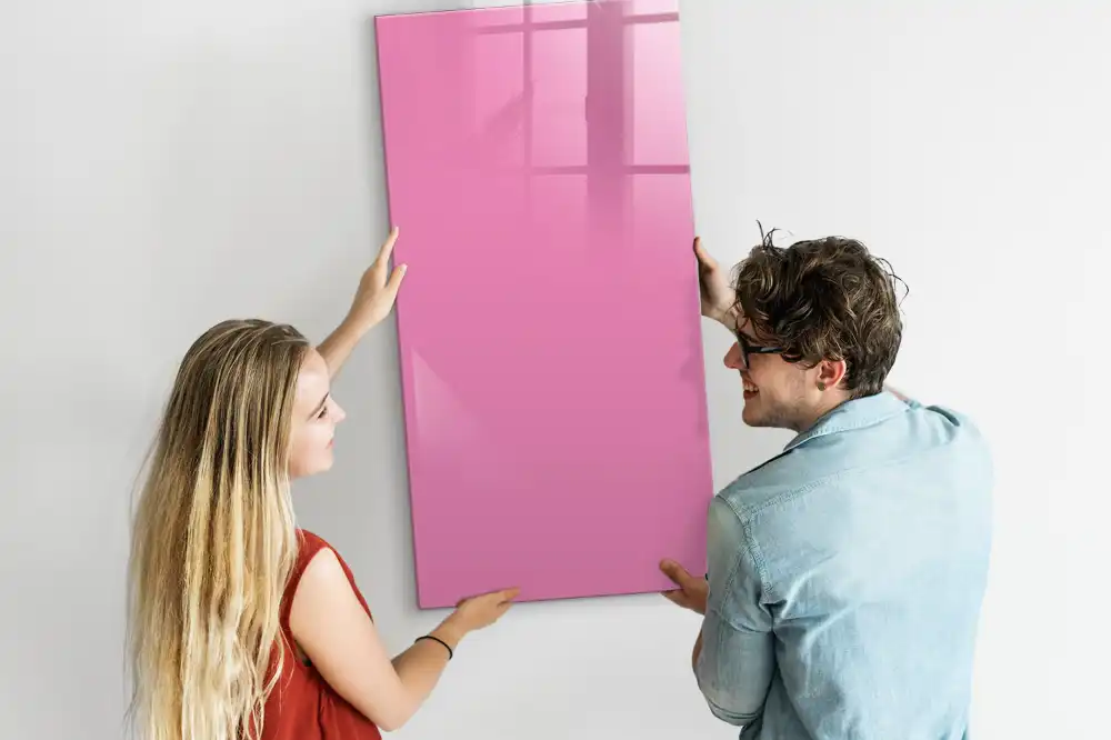 Tableau magnétique mural rose