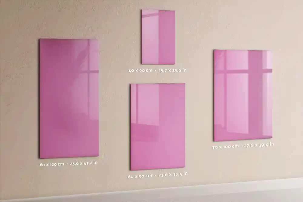 Tableau magnétique mural rose