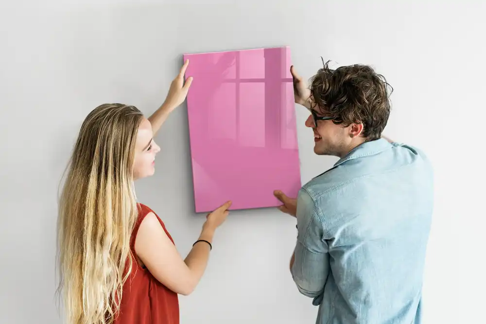 Tableau magnétique mural rose