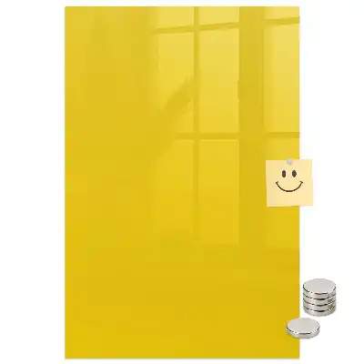 Tableau magnétique décoratif jaune clair