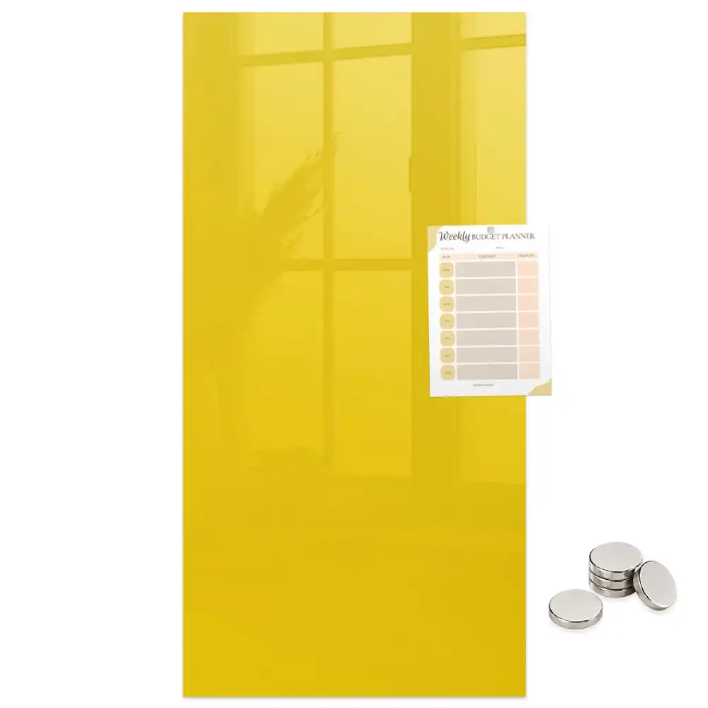 Tableau magnétique décoratif jaune clair