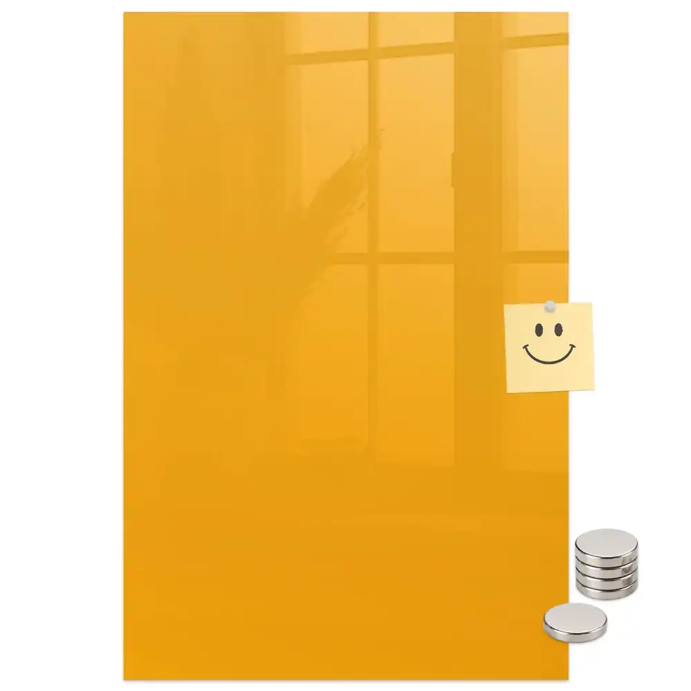 Tableau magnétique jaune doré