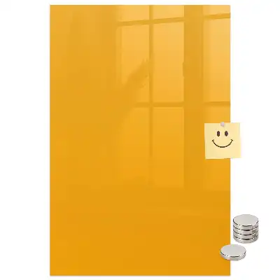 Tableau magnétique jaune doré