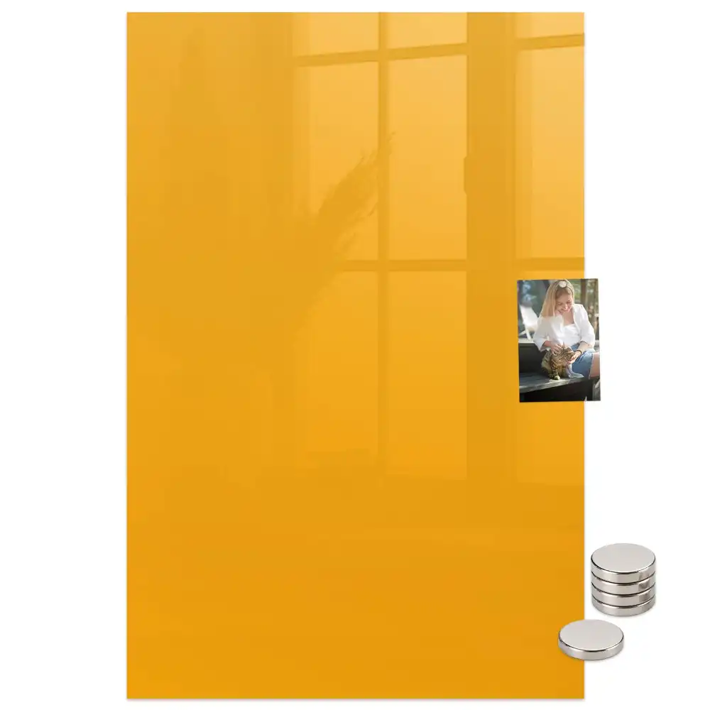 Tableau magnétique jaune doré