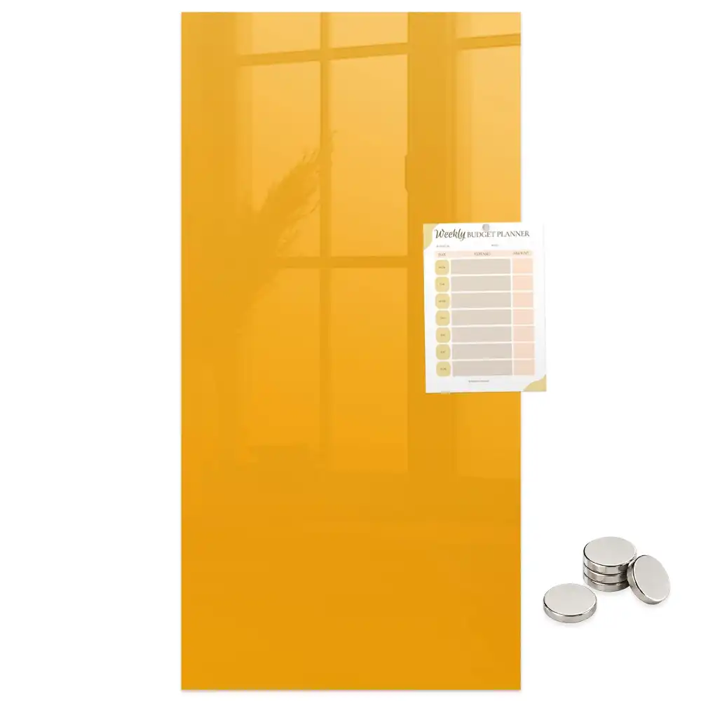 Tableau magnétique jaune doré