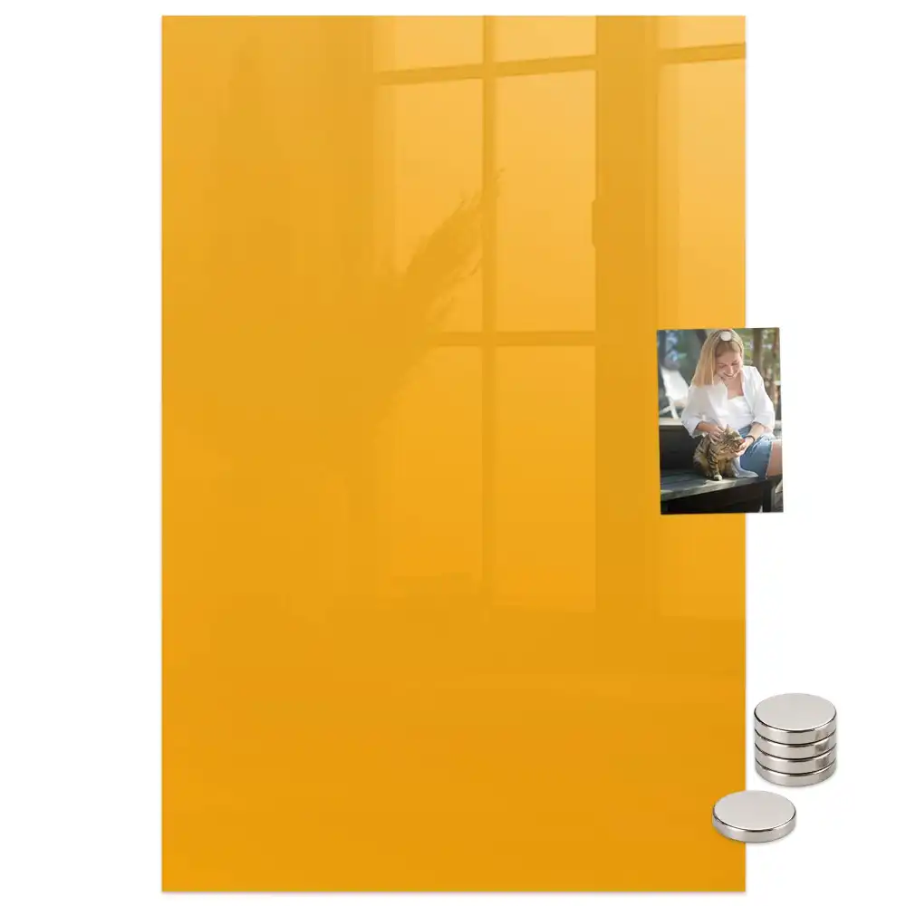 Tableau magnétique jaune doré