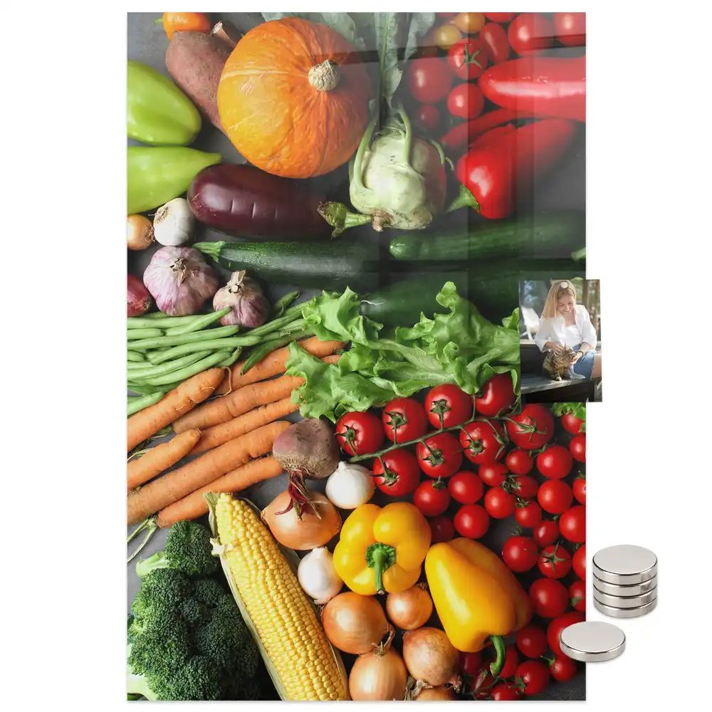 Tableau magnétique mural sur les légumes d'automne