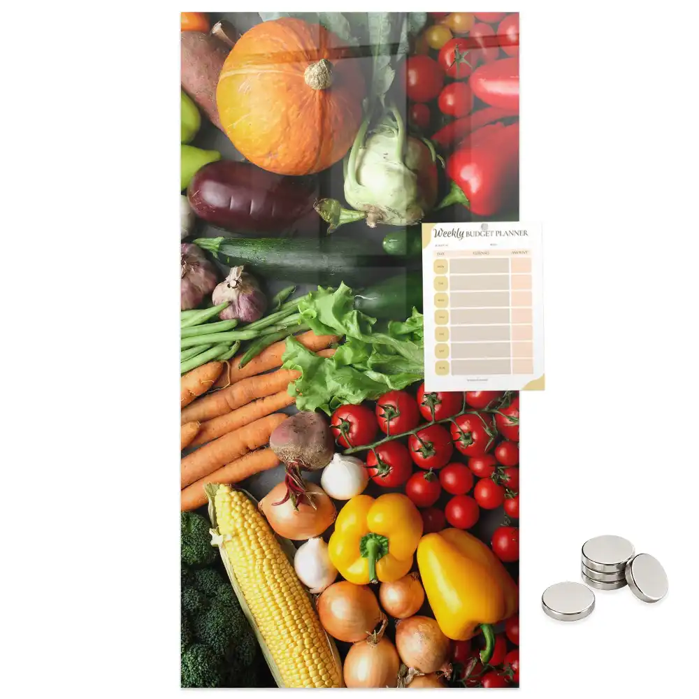 Tableau magnétique mural sur les légumes d'automne