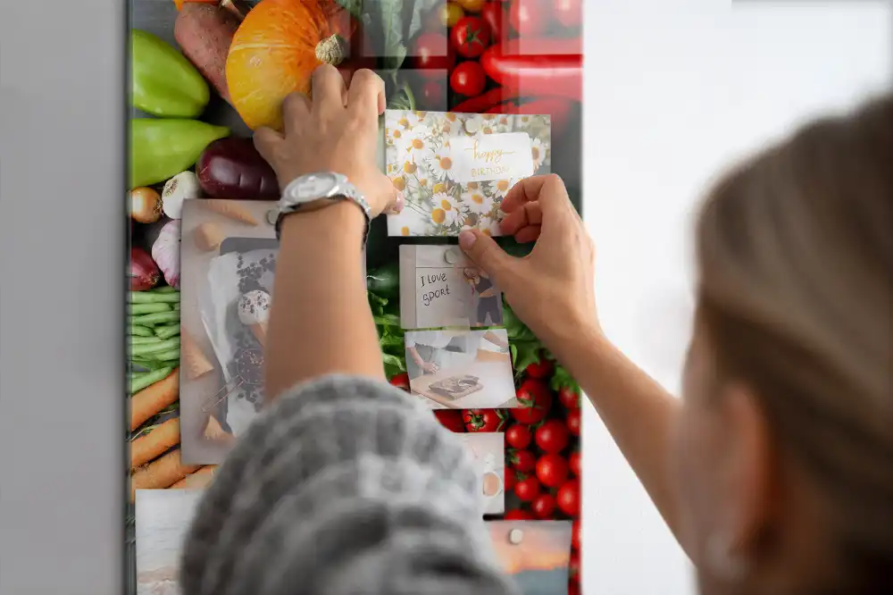 Tableau magnétique mural sur les légumes d'automne
