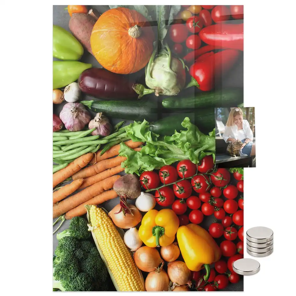 Tableau magnétique mural sur les légumes d'automne