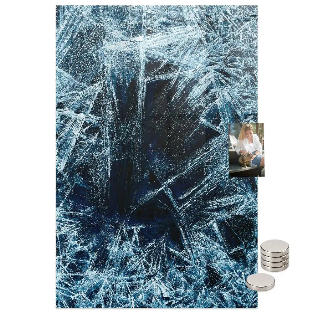 Tableau magnétique décoratif motif calotte glaciaire