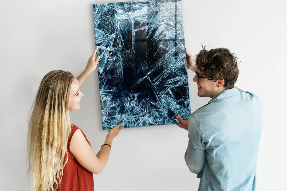 Tableau magnétique décoratif motif calotte glaciaire