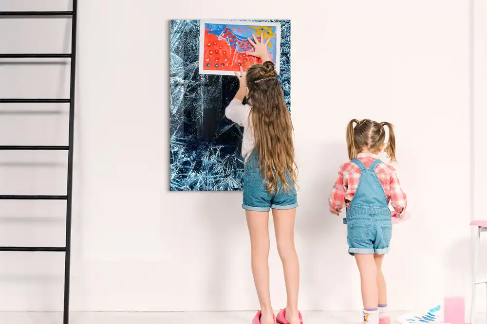 Tableau magnétique décoratif motif calotte glaciaire