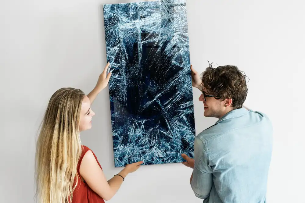 Tableau magnétique décoratif motif calotte glaciaire