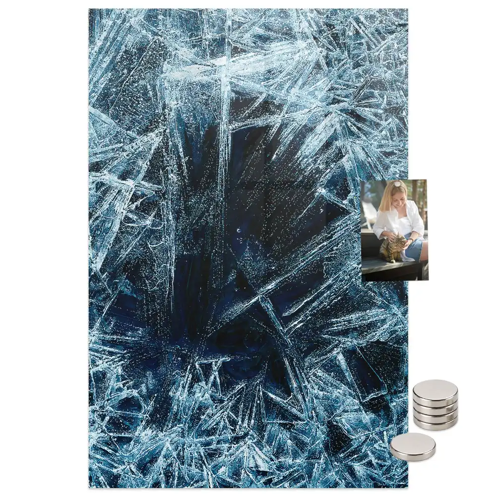 Tableau magnétique décoratif motif calotte glaciaire