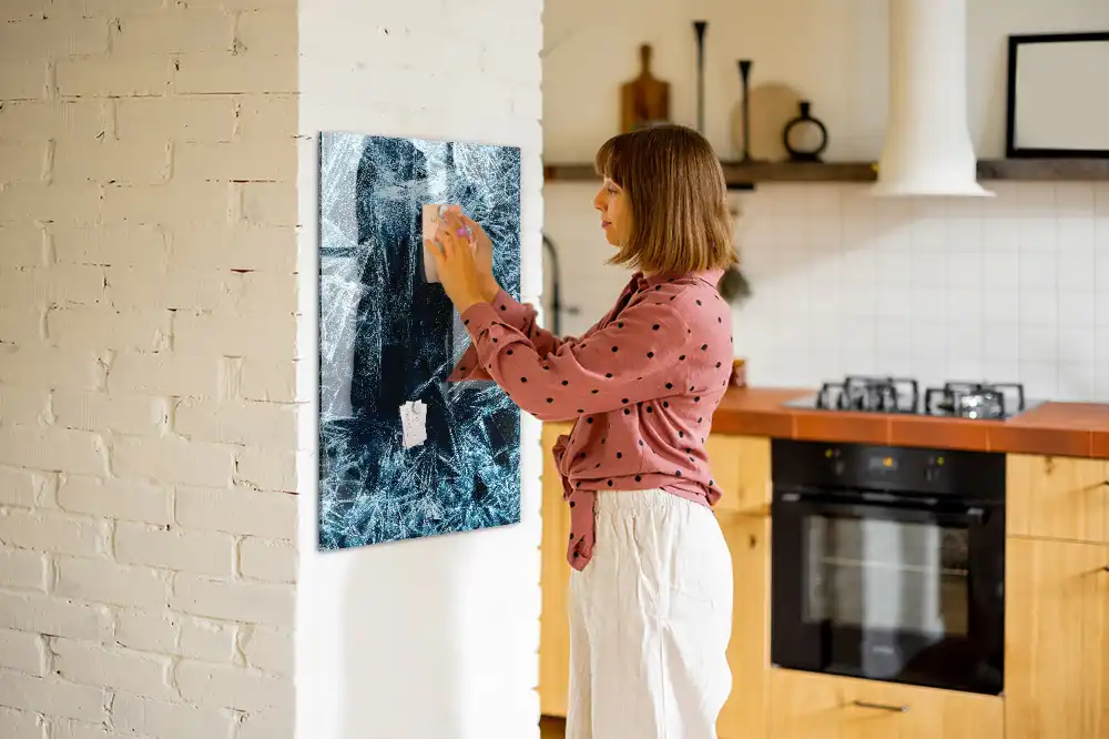 Tableau magnétique décoratif motif calotte glaciaire