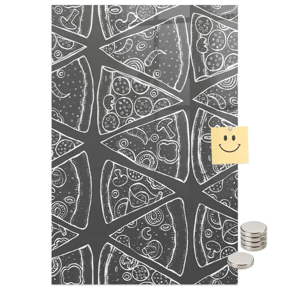 Tableau magnétique graphique de pizza
