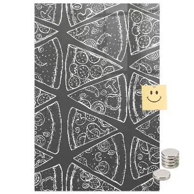Tableau magnétique graphique de pizza