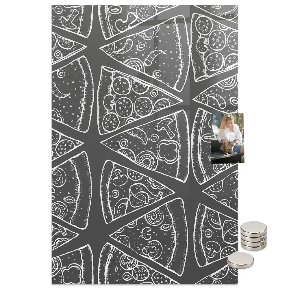 Tableau magnétique graphique de pizza