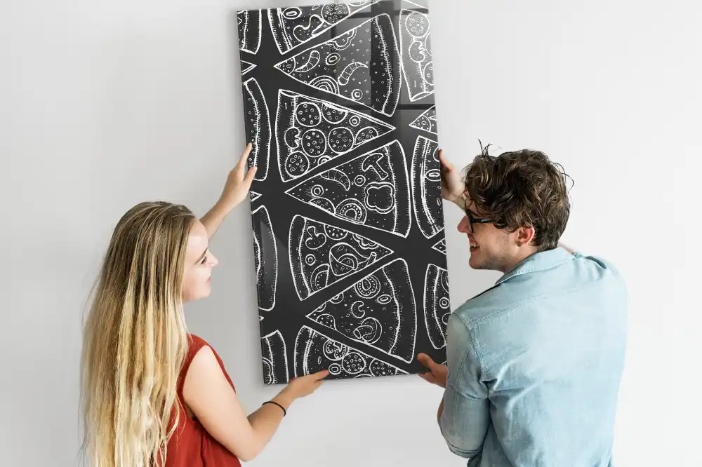 Tableau magnétique graphique de pizza
