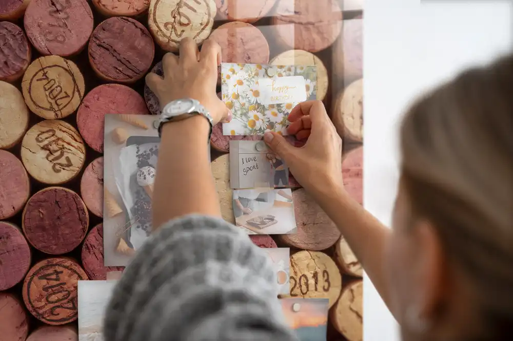 Tableau magnétique pour bouchons de vin