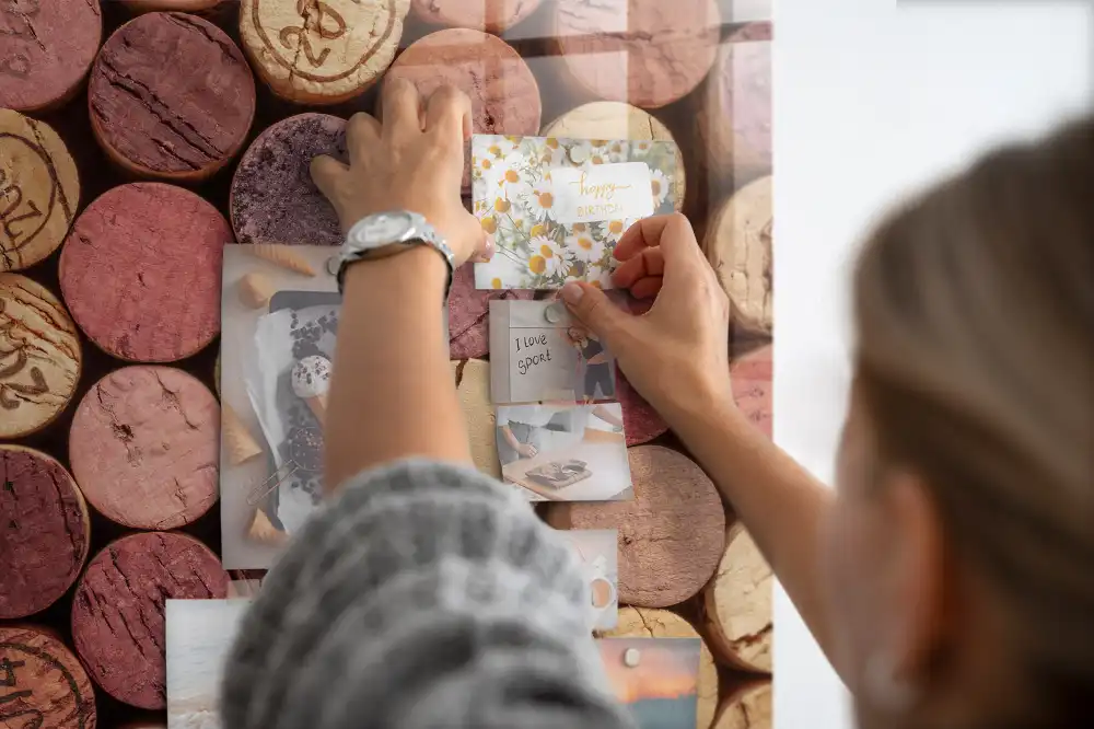 Tableau magnétique pour bouchons de vin