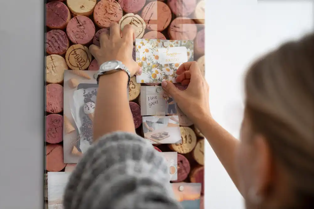 Tableau magnétique pour bouchons de vin