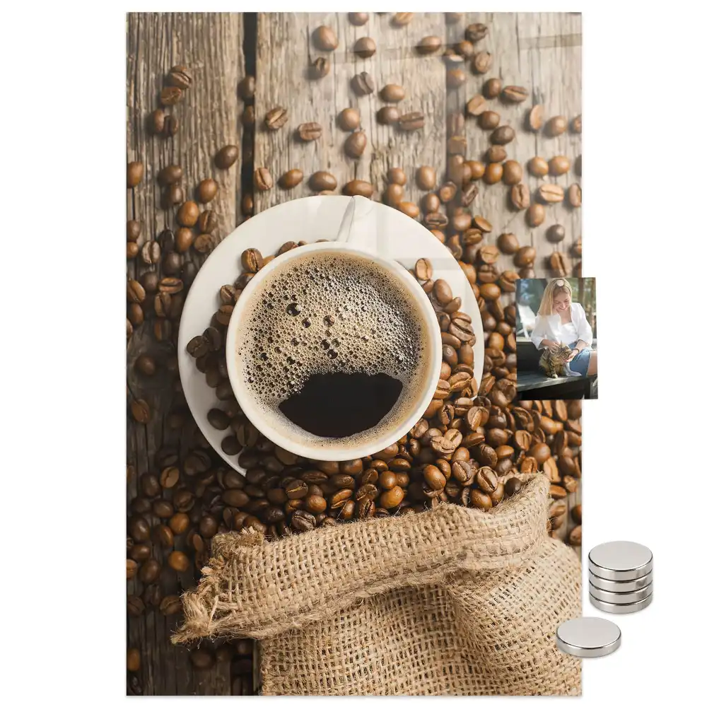 Tableau magnétique décoratif motif tasse de café