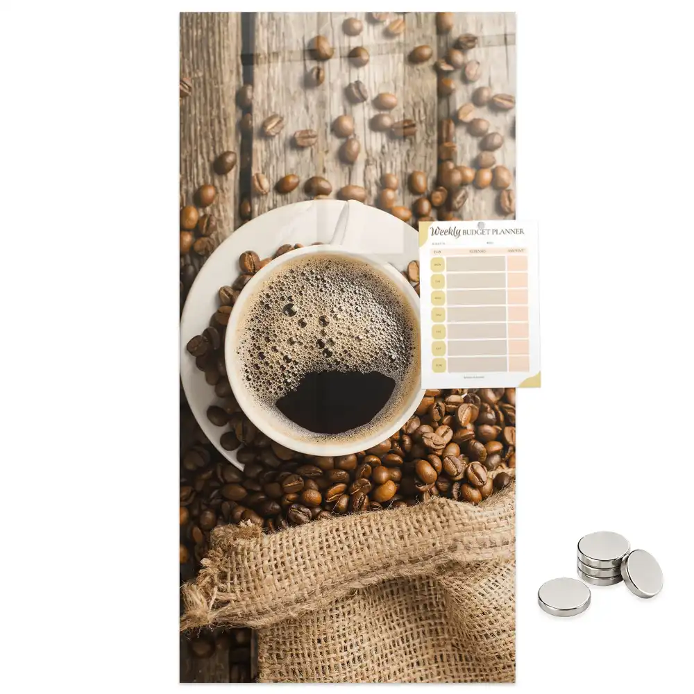 Tableau magnétique décoratif motif tasse de café
