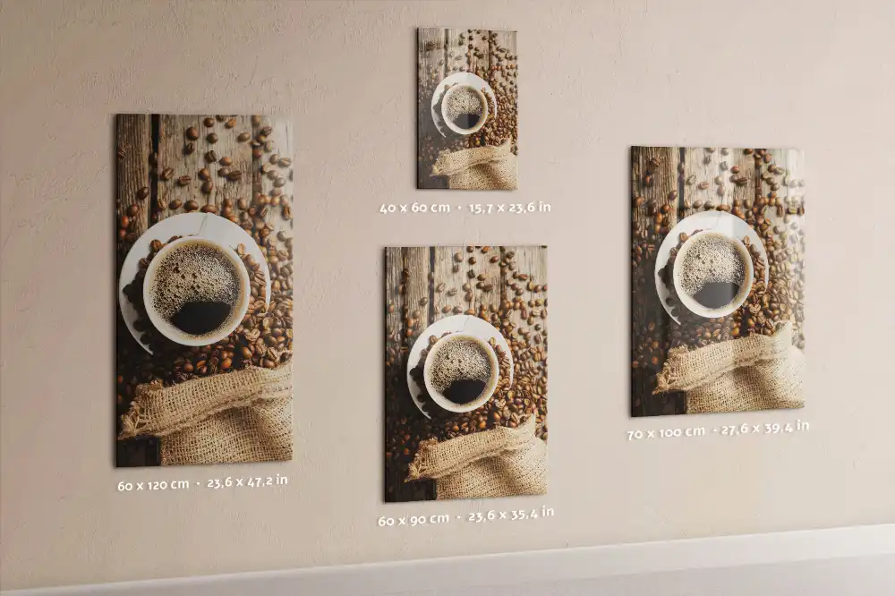 Tableau magnétique décoratif motif tasse de café