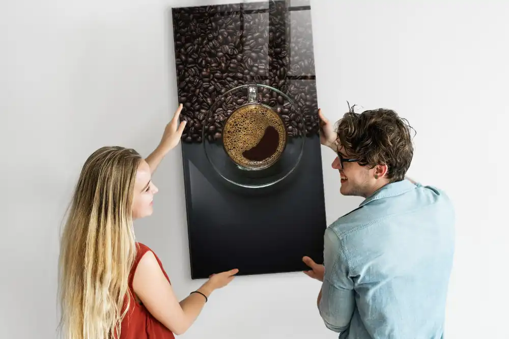 Tableau magnétique décoratif café noir