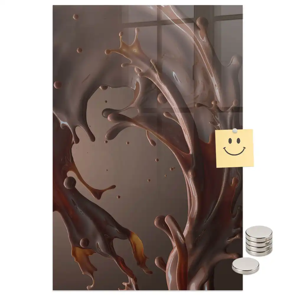 Tableau magnétique décoratif lait au chocolat