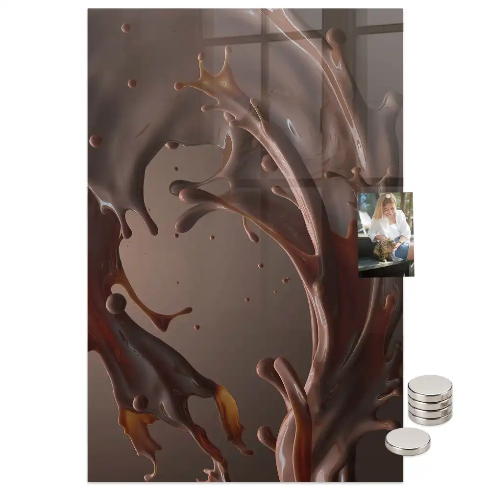 Tableau magnétique décoratif lait au chocolat