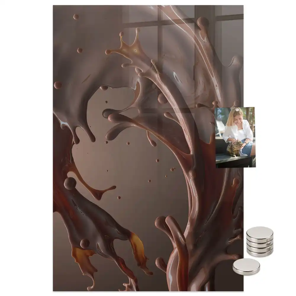 Tableau magnétique décoratif lait au chocolat