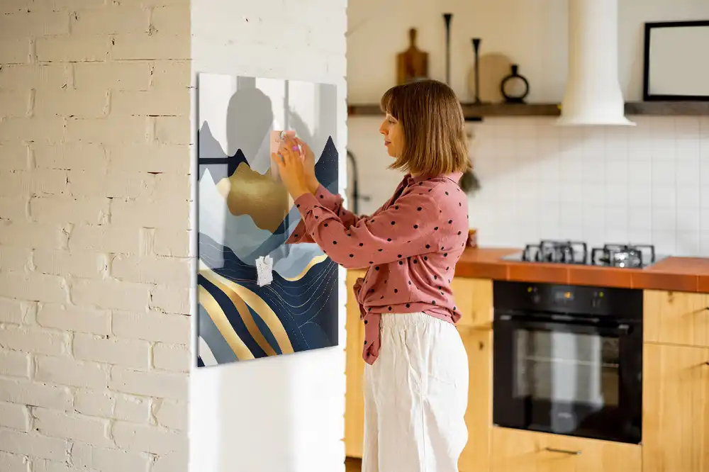 Tableau magnétique mural paysage abstrait