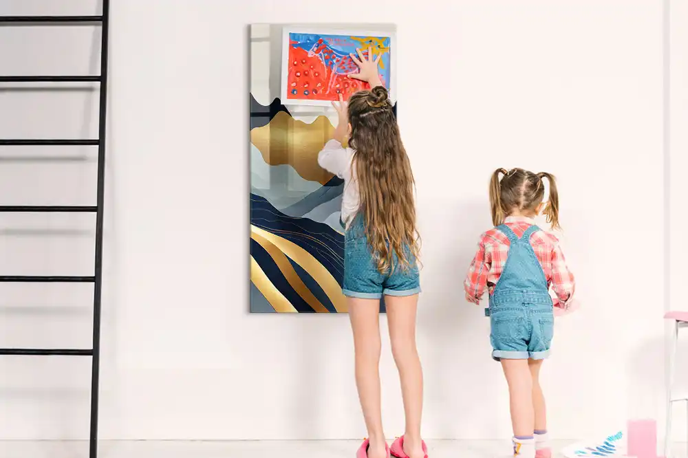 Tableau magnétique mural paysage abstrait
