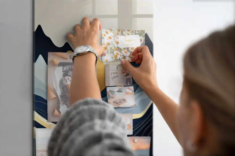 Tableau magnétique mural paysage abstrait