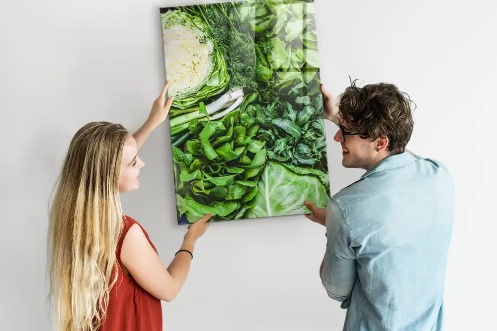 Tableau magnétique mural laitue fraîche
