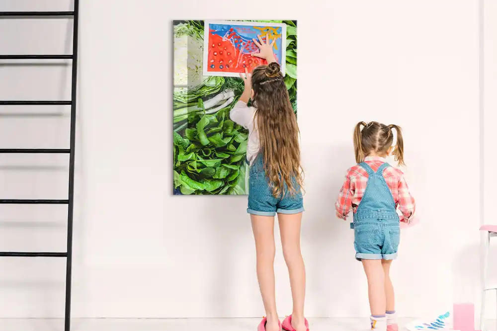Tableau magnétique mural laitue fraîche