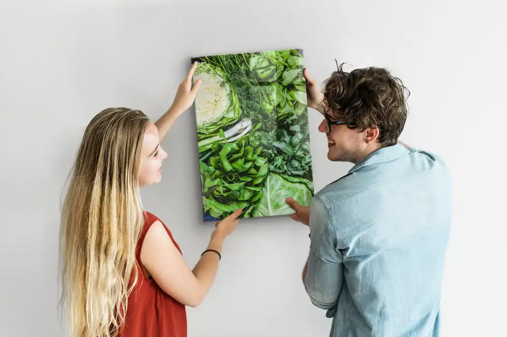 Tableau magnétique mural laitue fraîche