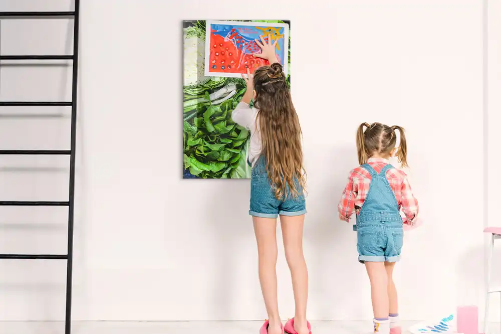 Tableau magnétique mural laitue fraîche