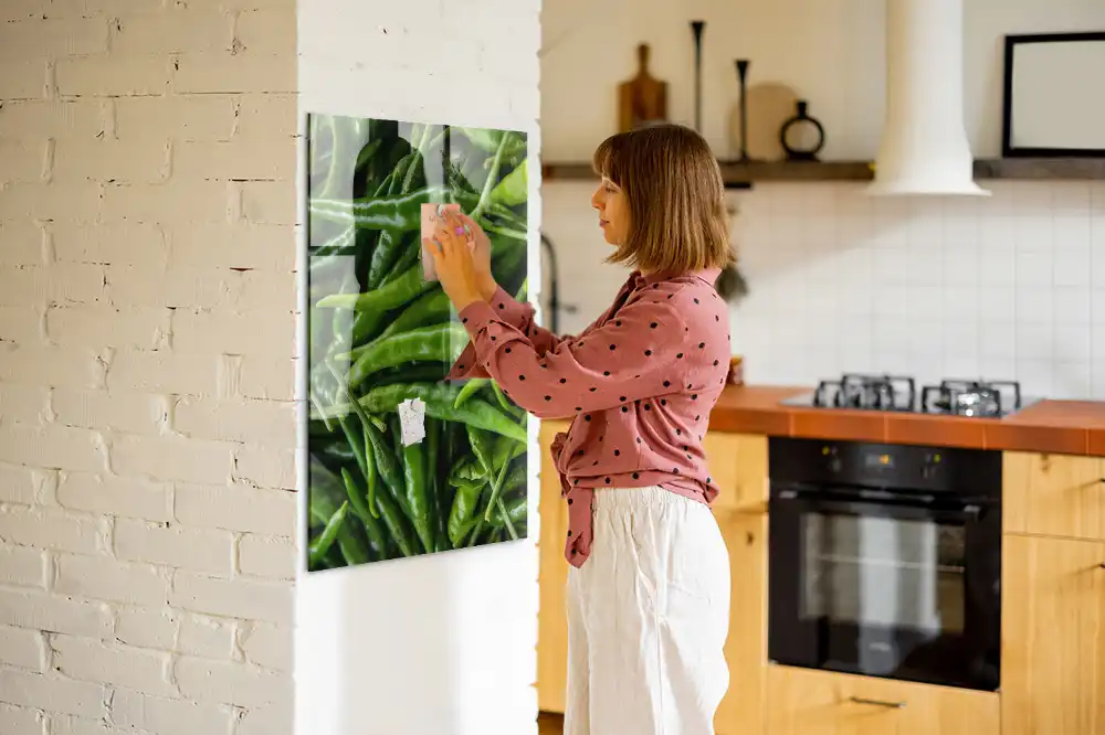 Tableau magnétique décoratif poivron vert