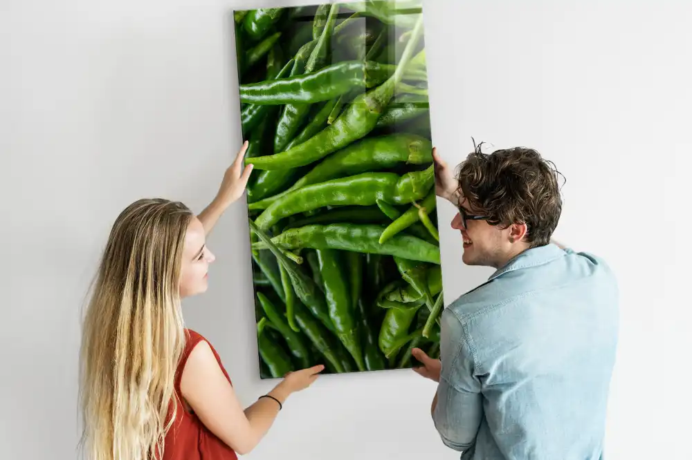 Tableau magnétique décoratif poivron vert